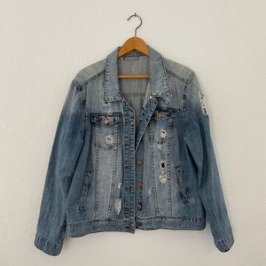 Distressed STS Blue Jean Jacket